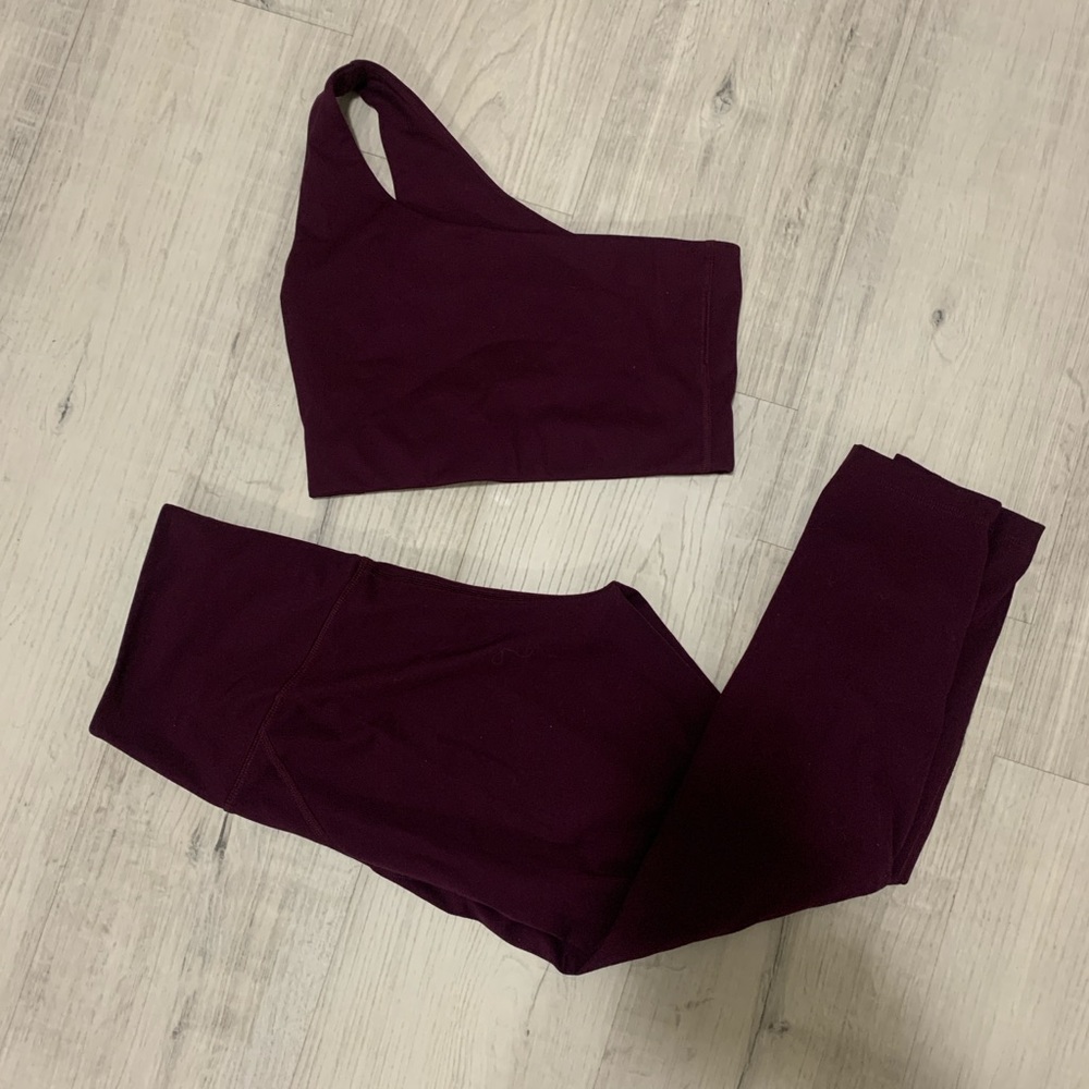 Bianca One Shoulder Girlfriend Collective Activewear Set | Sm Top Md Bottom
